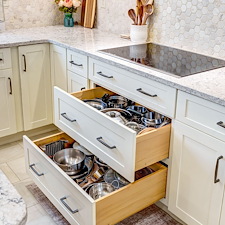 Warm-Creamy-White-Painted-Cabinetry-Paired-Organic-Wood-Grained-Timber-Kitchen-Remodel-in-East-York 5